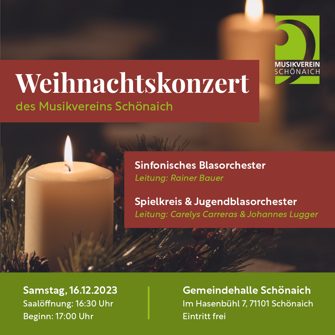 Weihnachtskonzert am 16.12.2023